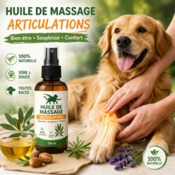 Huile de massage articulations chiens