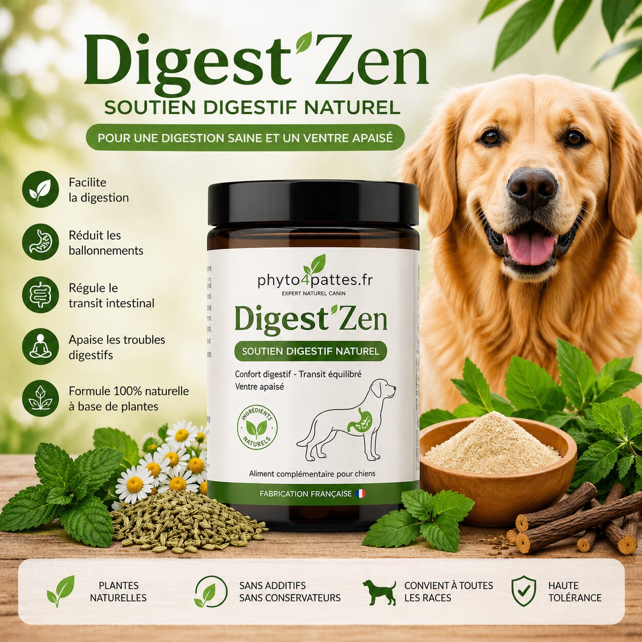 Digest’Zen – Confort intestinal naturel pour chien